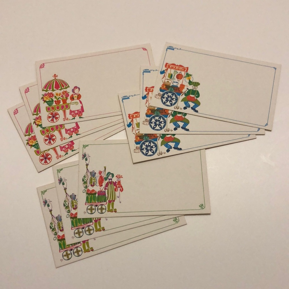 9 new unused vintage Current Post-A-Note postcards stationery paper ephemera